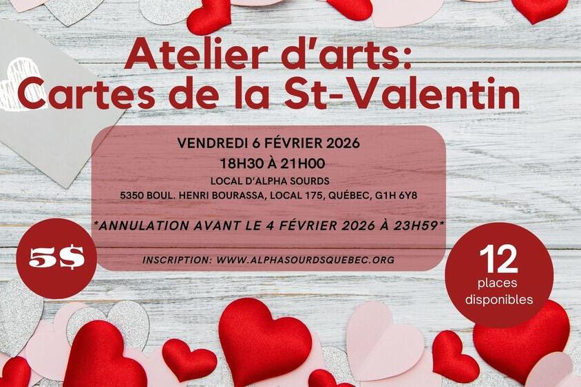 Atelier d'arts: Cartes de la St-Valentin