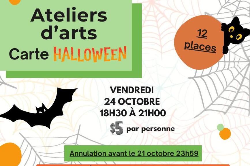 Atelier d'Arts Carte d'Halloween