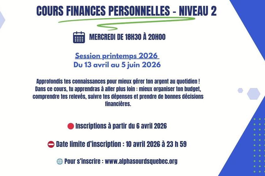Cours Finances Personnelles - Niveau 2