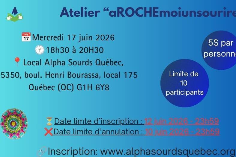 Atelier « aROCHEmoiunsourire »