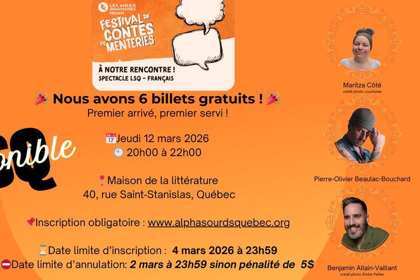 Festival de Contes et Menteries - Spectacles LSQ-Français 
