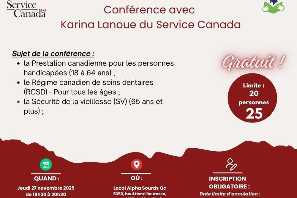 Conférence Service Canada