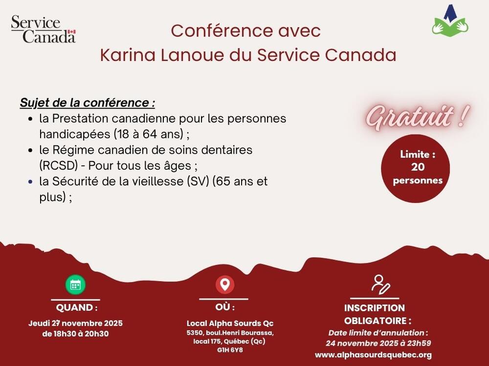 Conférence Service Canada